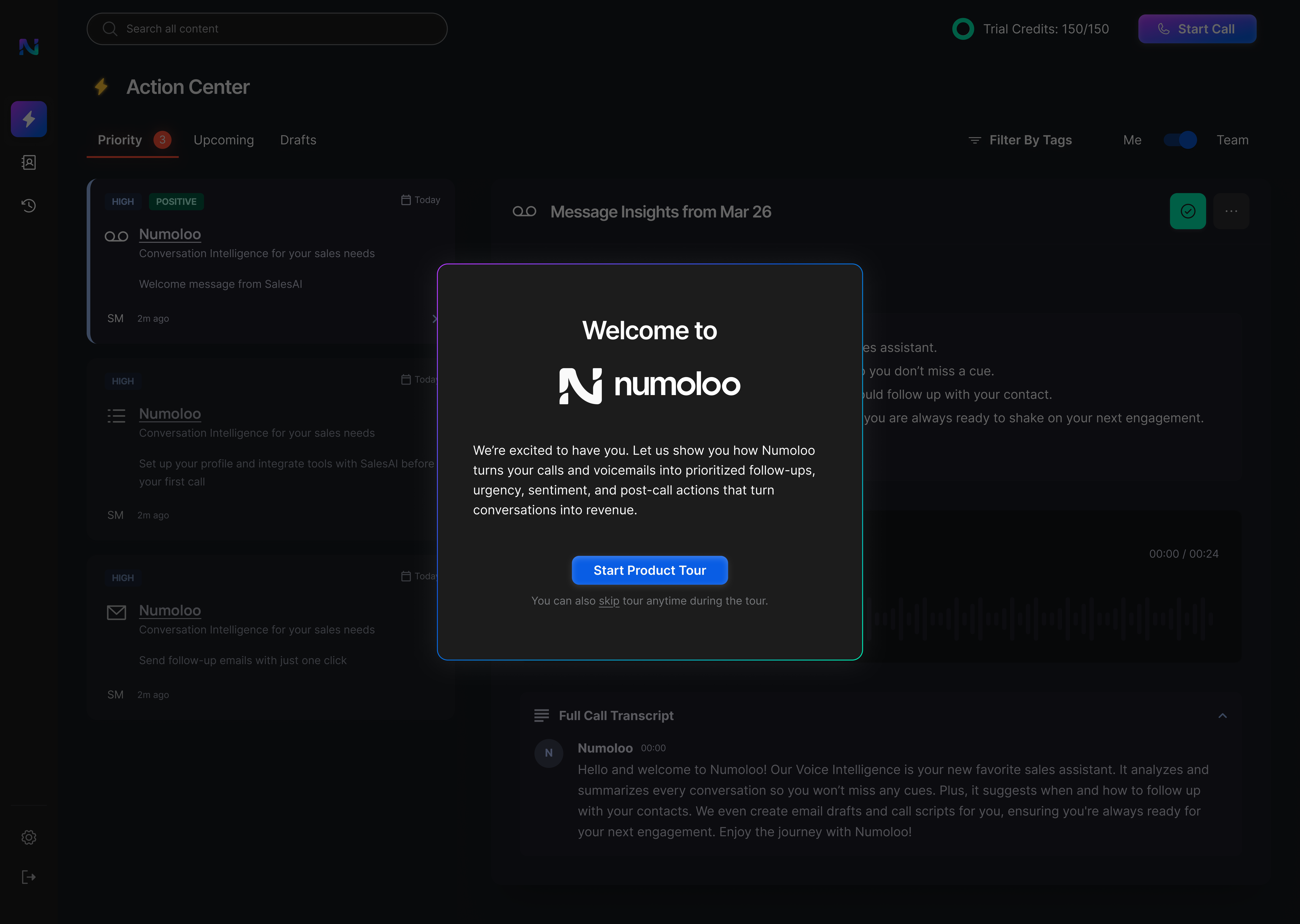 Product Tour in onboarding